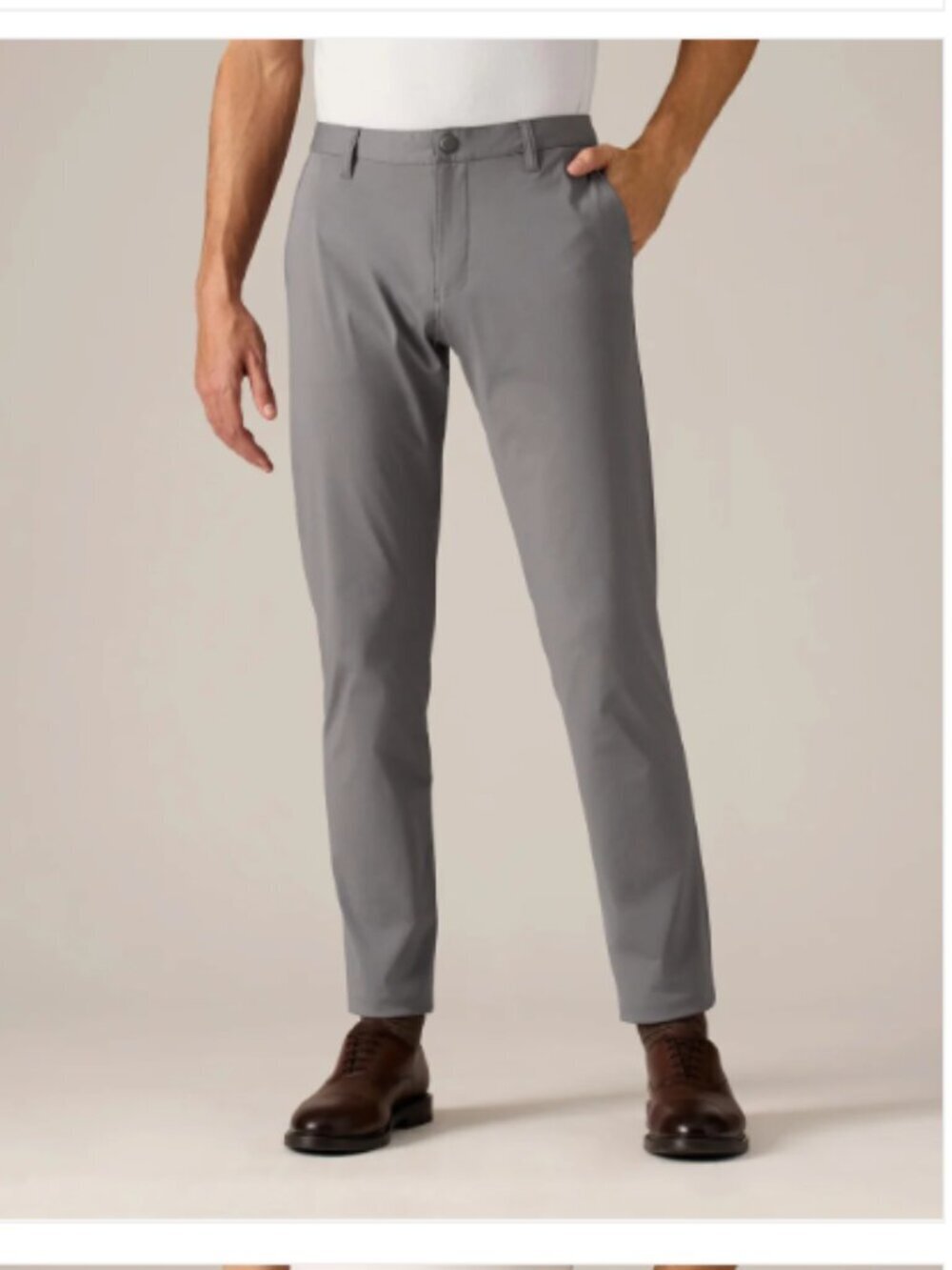 RHONE Men's Gray Chinos